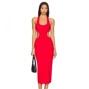 Lovers + Friends Red Backless Dress